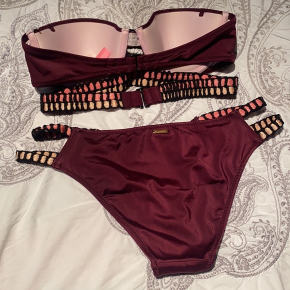 Crochet Trim Orchid Bikini Set - Picture 6 of 6